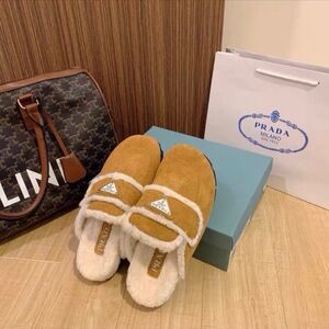 Prada Black and Brown Sole Footwear